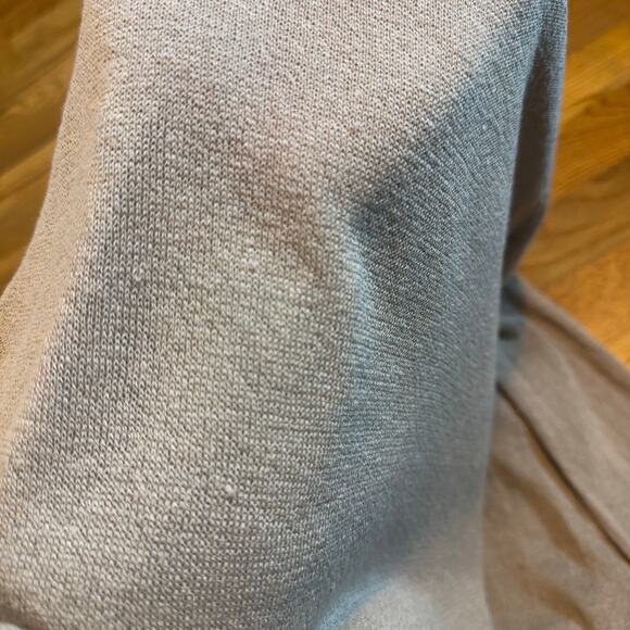 Halogen Womens XS Tan Beige Linen Open Front Long Sleeve Cardigan Corporatecore - Picture 10 of 11